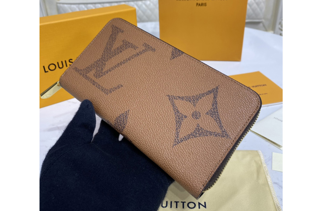 Louis Vuitton M69353 LV Zippy Wallet in Giant Monogram Reverse canvas