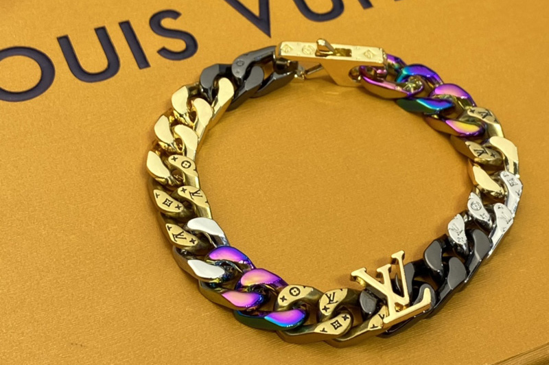 Louis Vuitton M69464 LV Chain Links Patches bracelet in Multicolor
