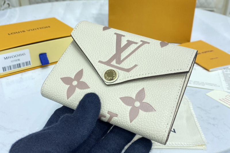 Louis Vuitton M80086 LV Victorine wallet in Bicolor Monogram Empreinte leather
