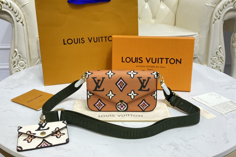 Louis Vuitton M80091 LV Félicie Strap & Go Bag in Monogram canvas