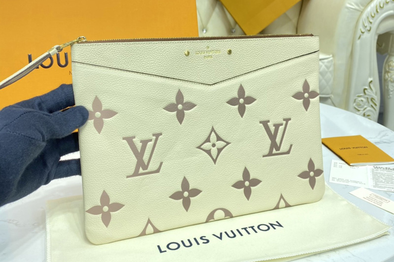 Louis Vuitton M80174 LV Daily Pouch in Bicolor Monogram Empreinte Leather