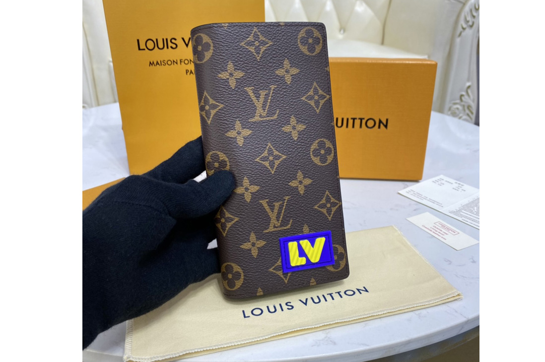 Louis Vuitton M80523 LV Brazza wallet in Monogram coated canvas