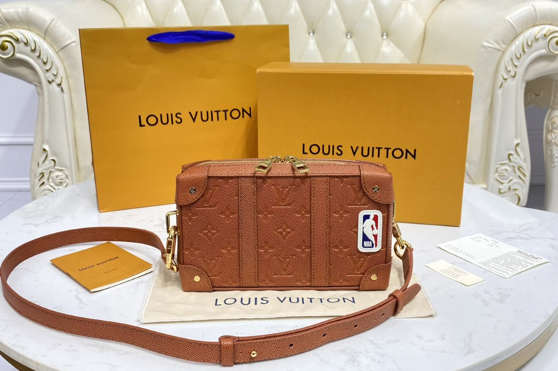 Louis Vuitton M80549 LV LVXNBA Soft Trunk Wearable Wallet in Brown Ball Grain leather