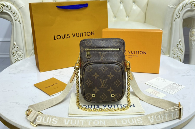 Louis Vuitton M80746 LV Utility Phone Sleeve Bag in Monogram coated canvas