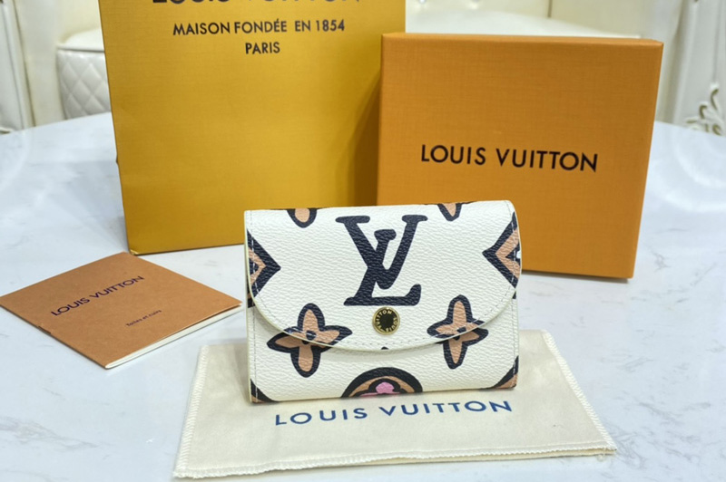 Louis Vuitton M80755 LV Rosalie coin purse in Beige Monogram coated canvas