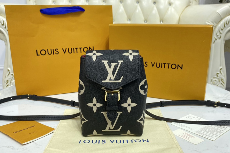 Louis Vuitton M45764 LV Tiny Backpack in Black Monogram Empreinte Leather