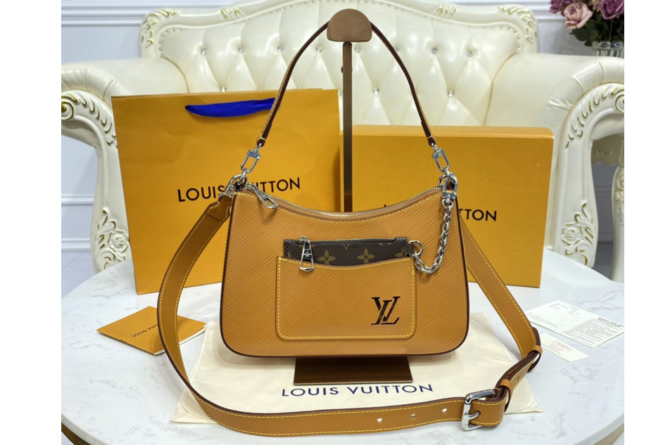Louis Vuitton M80794 LV Marelle handbag in Honey Gold Epi Leather