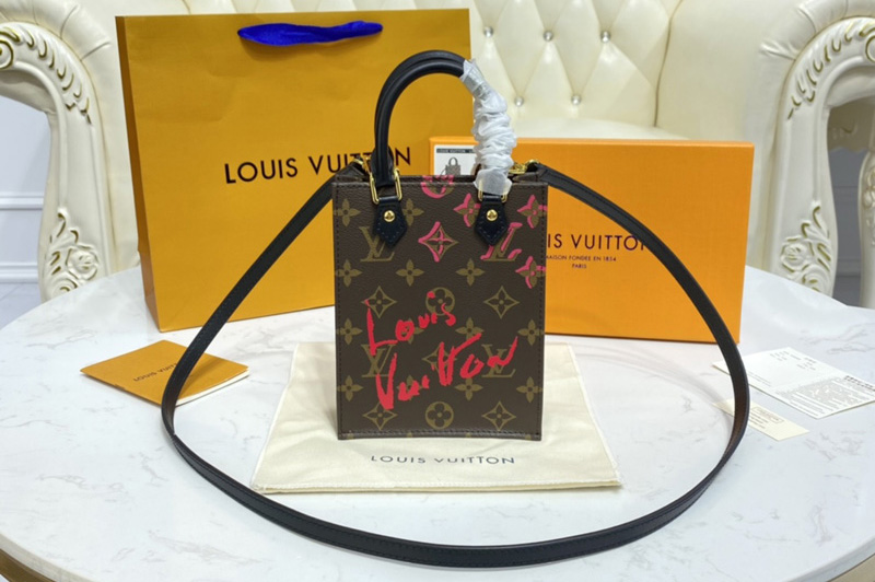 Louis Vuitton M80839 LV Petit Sac Plat bag in Monogram coated canvas