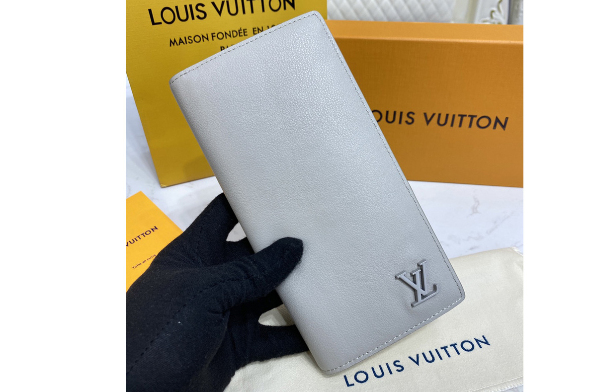 Louis Vuitton M81153 LV Brazza wallet in Orange Aerogram cowhide leather