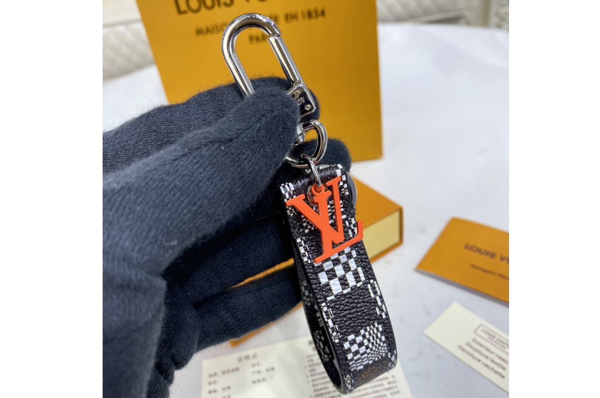 Louis Vuitton MP2923 LV Anagram Distorted Damier bag charm and key holder