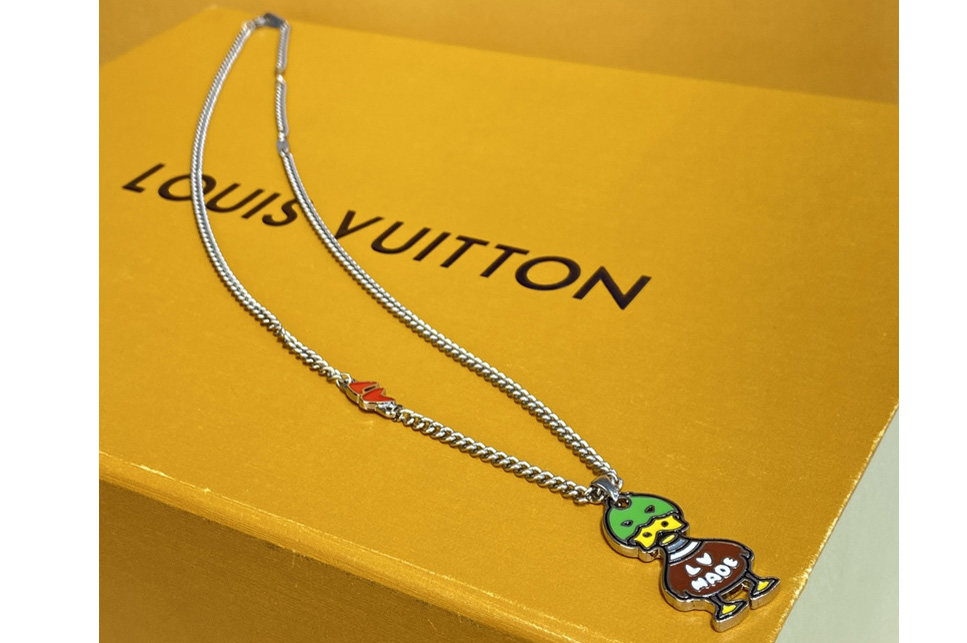 Louis Vuitton MP3231 LV Duck pendant necklace