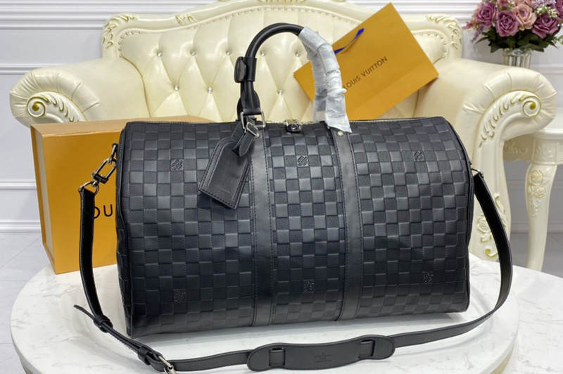 Louis Vuitton N41145 LV keepall bandouliere 45 Bag in Damier Infini Leather