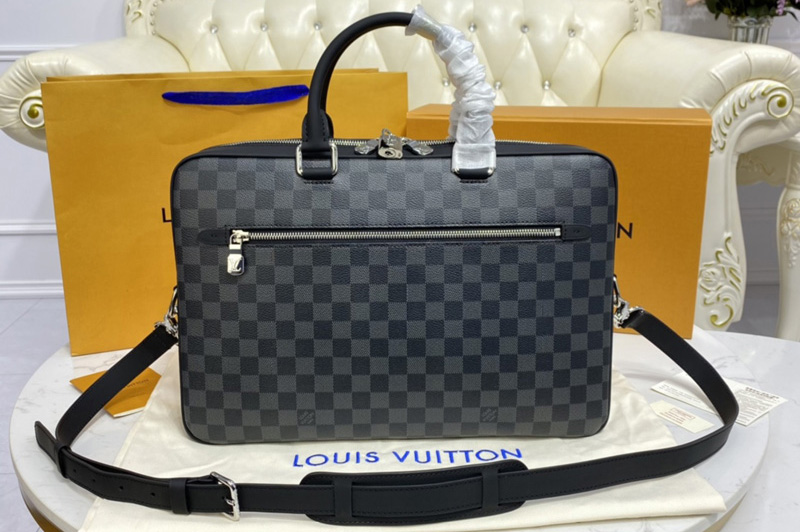 Louis Vuitton N50200 LV Porte-Documents Business bag in Damier Graphite coated canvas
