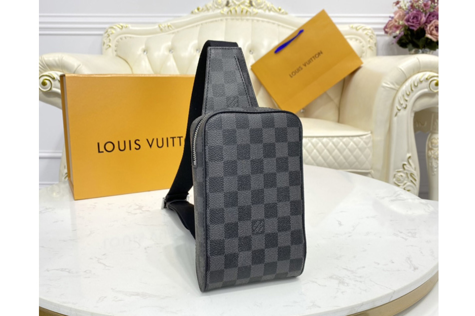 Louis Vuitton N51994 LV Geronimos Waist Bag in Damier Graphite coated canvas