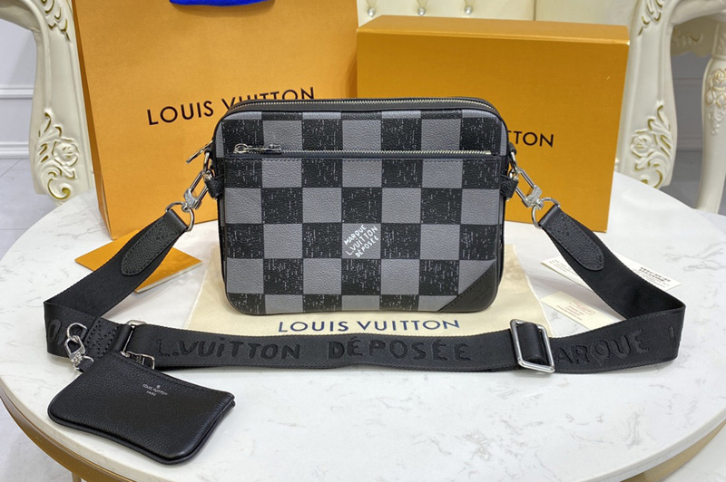 Louis Vuitton N80401 LV Trio Messenger bag in Graphite Cowhide leather