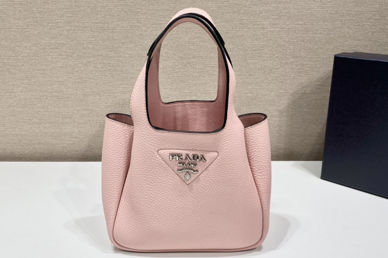 Prada 1BA349 Leather handbag in Pink Leather
