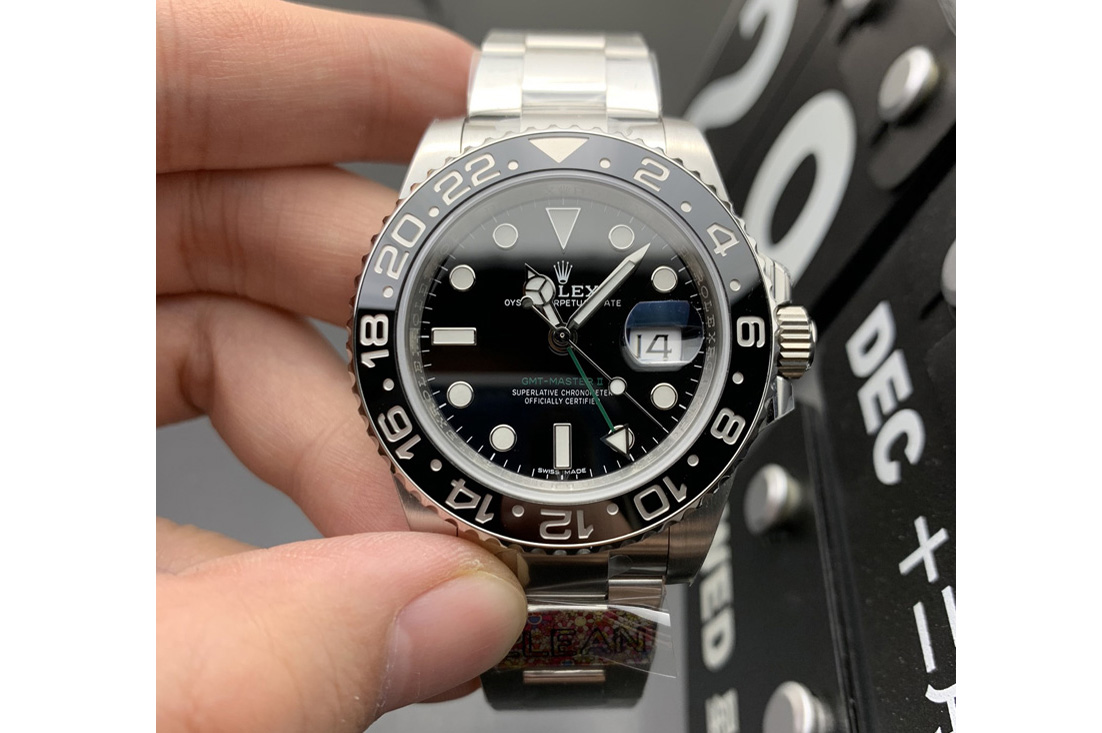 Rolex GMT Master II 116710 LN 904L SS Clean Factory 1:1 Best Edition on Oyster Bracelet SA3186 CHS