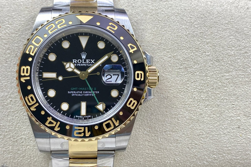 GMT-Master II 116713 Two Tone SS/YG 904L Steel Clean 1:1 Best Edition VR3186 CHS