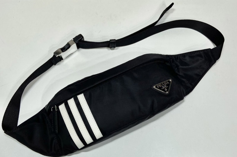 Prada 2VL034 adidas for Prada Re-Nylon belt bag On Black Nylon
