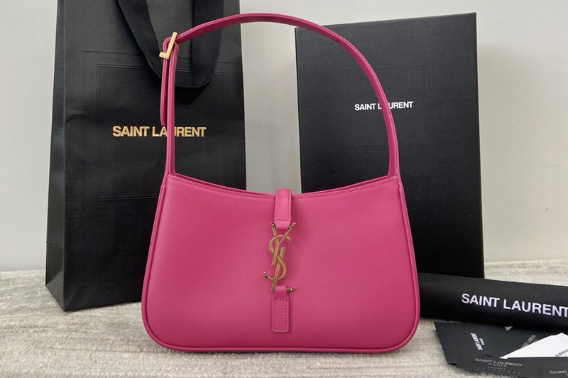 Saint Laurent 657228 YSL LE 5 À 7 HOBO BAG IN Pink Smooth LEATHER