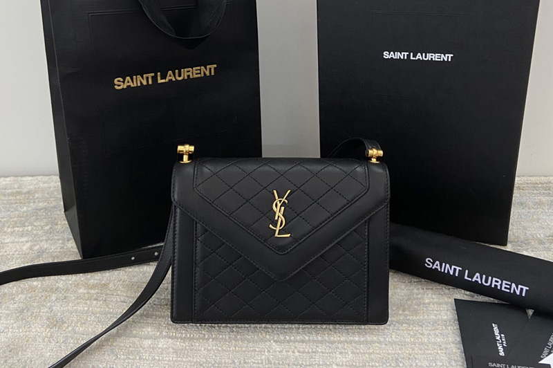 Saint Laurent 685574 YSL GABY MINI SATCHEL Bag IN Black QUILTED LAMBSKIN