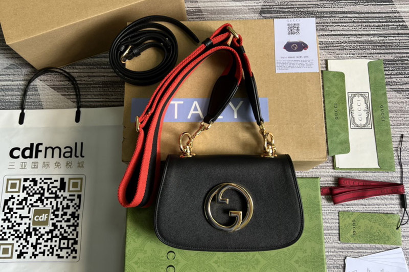 Gucci 698643 Gucci Blondie mini bag in Black leather