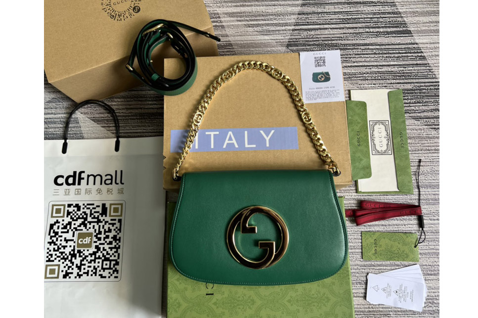Gucci 699268 Gucci Blondie shoulder bag in Green leather