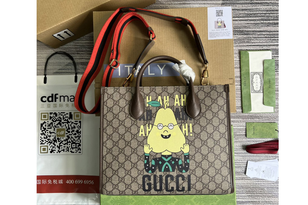 Gucci 703256 small Tote bag in GG Supreme