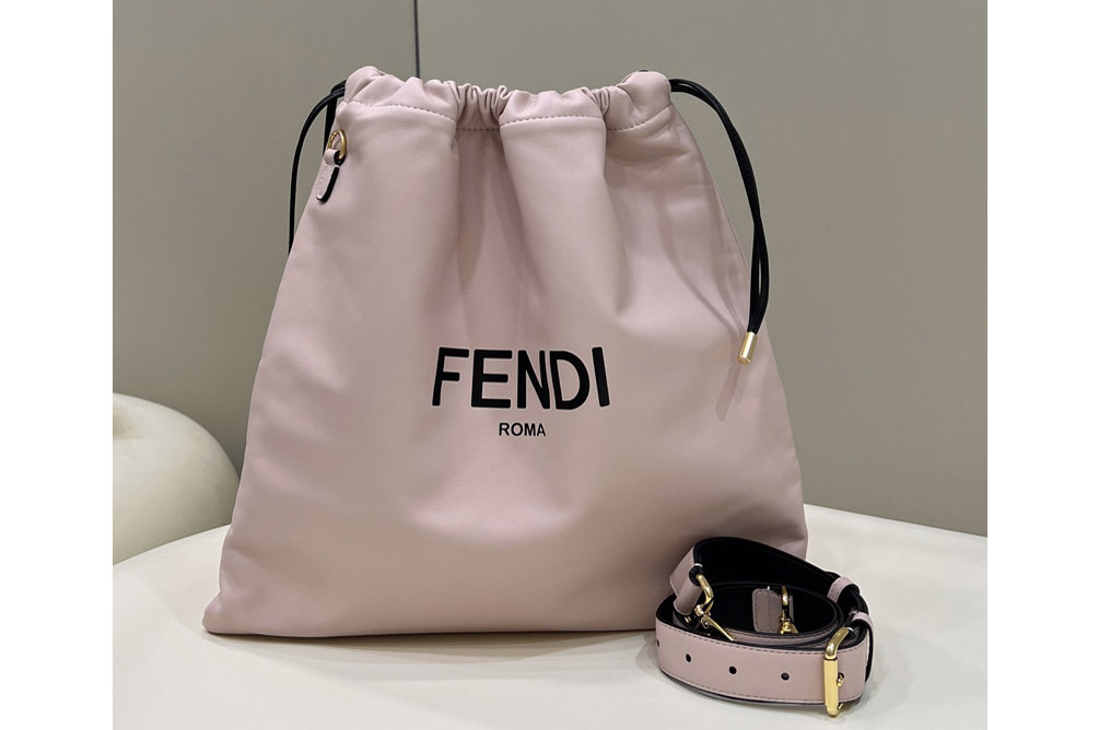 Fendi Pack Small Pouch Bag in Pink Leather
