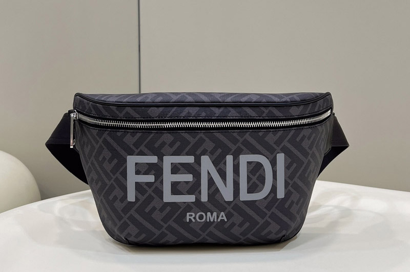 Fendi 7VA434 Belt Bag in Gray fabric