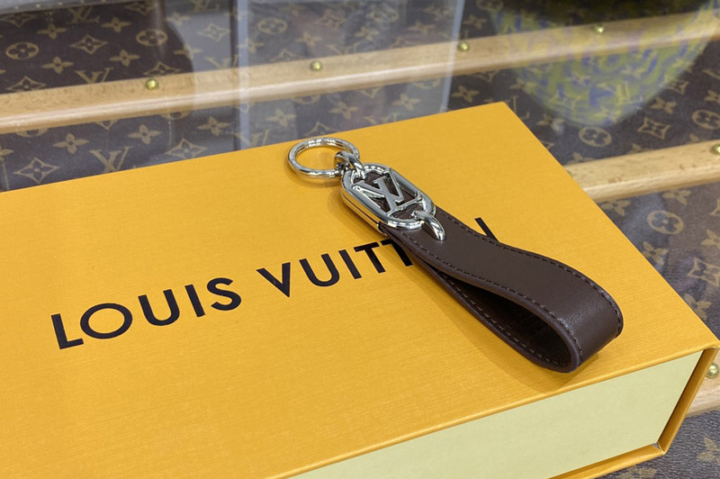 Louis Vuitton M00826 LV Link Dragonne Key holder in Brown leather