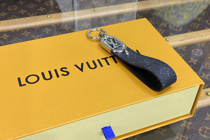 Louis Vuitton M00826 LV Link Dragonne Key holder in Monogram Eclipse Canvas