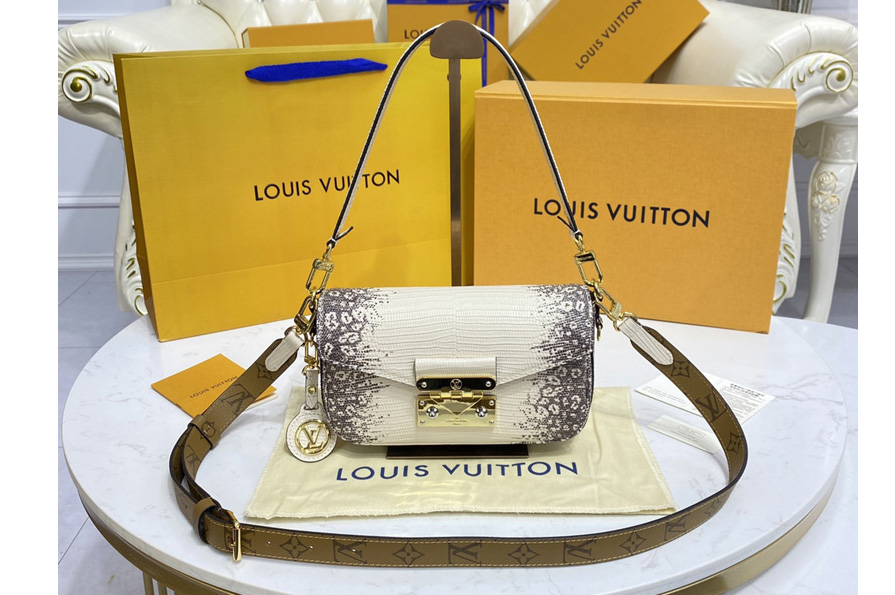 Louis Vuitton M20395 LV Swing handbag in Lizard Calfskin leather