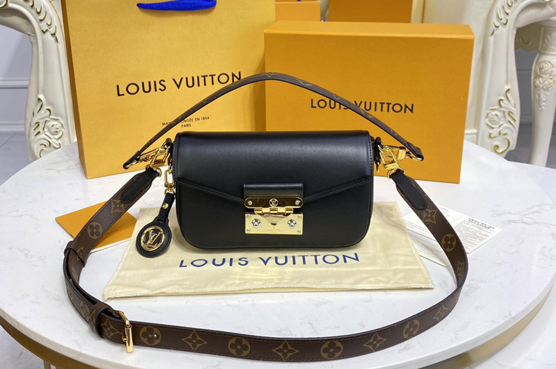 Louis Vuitton M20393 LV Swing handbag in Black Calfskin leather