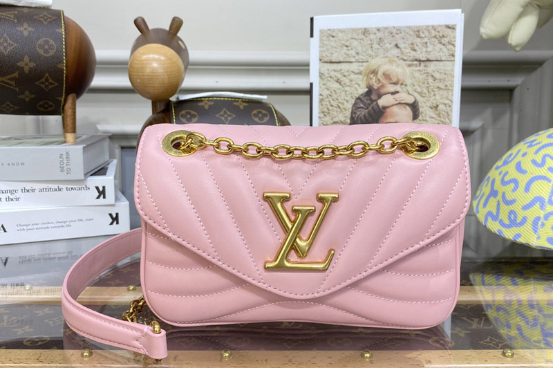 Louis Vuitton M20687 LV New Wave Chain Bag PM Bag in Pink Leather