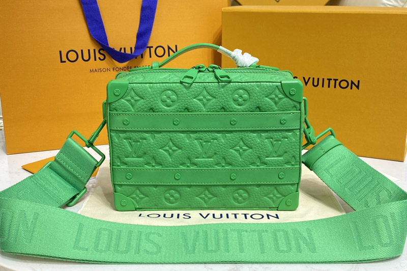 Louis Vuitton M20956 LV Handle Soft Trunk bag in Green Taurillon Monogram leather