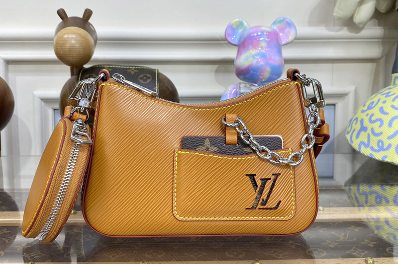 Louis Vuitton M20098 LV Marellini Bag in Gold Honey Epi Leather