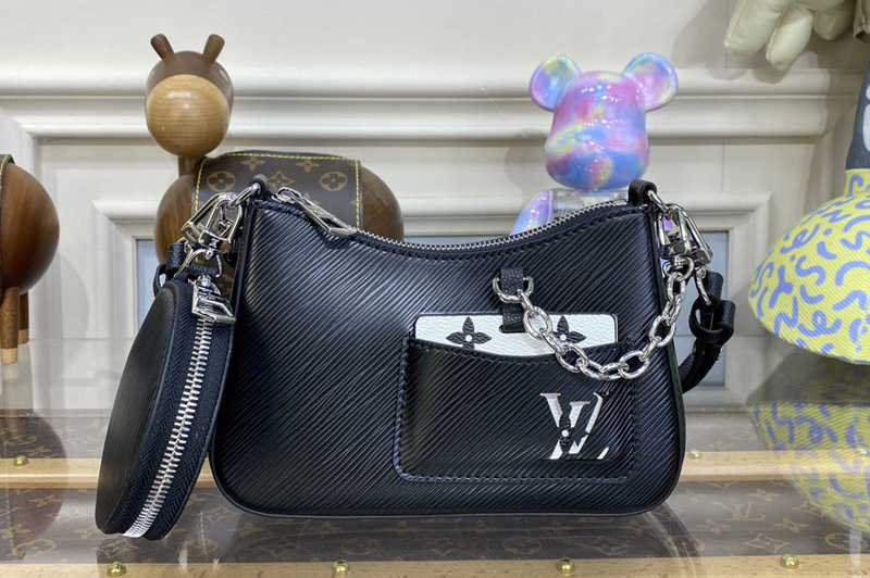 Louis Vuitton M20998 LV Marellini Bag in Black Epi Leather