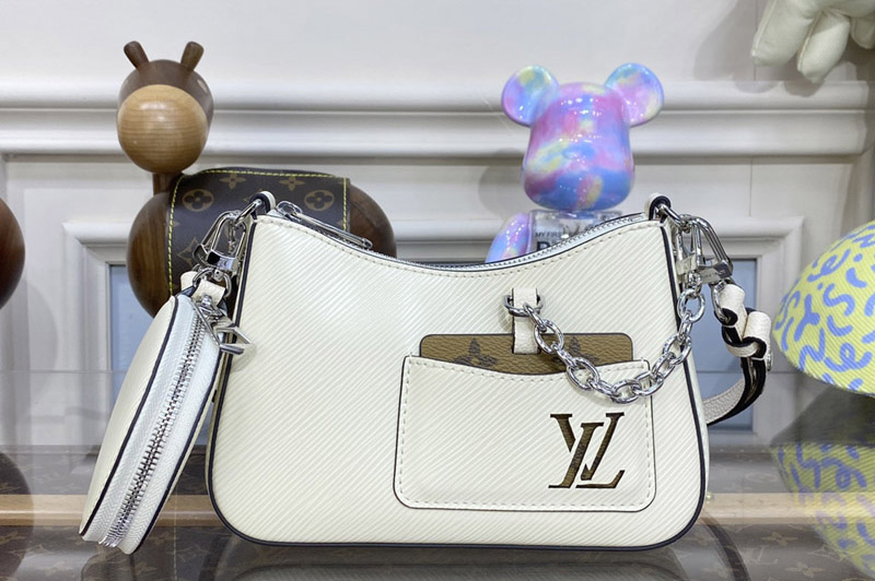 Louis Vuitton M20999 LV Marellini Bag in White Epi Leather