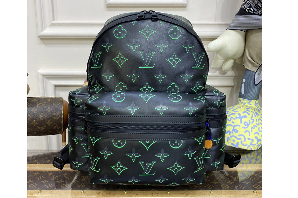 Louis Vuitton M21823 LV Backpack in Black Monogram Coated canvas