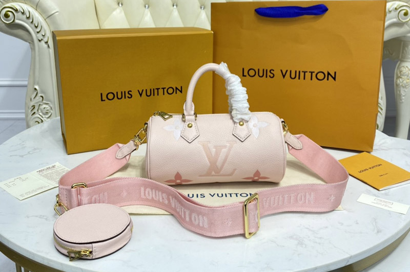 Louis Vuitton M46031 LV Papillon BB bag in Pink Monogram Empreinte leather