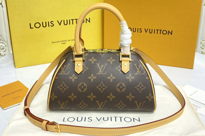 Louis Vuitton M50202 LV Ribera Mini Boston Handbag in Monogram canvas