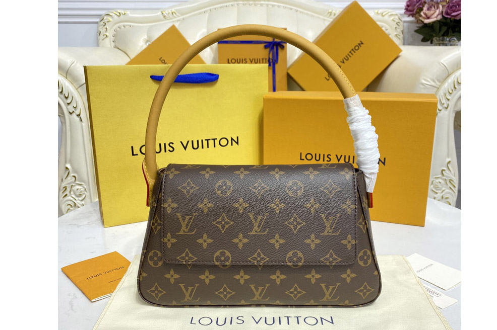 Louis Vuitton M51147 LV Mini Looping Shoulder Bag in Monogram canvas