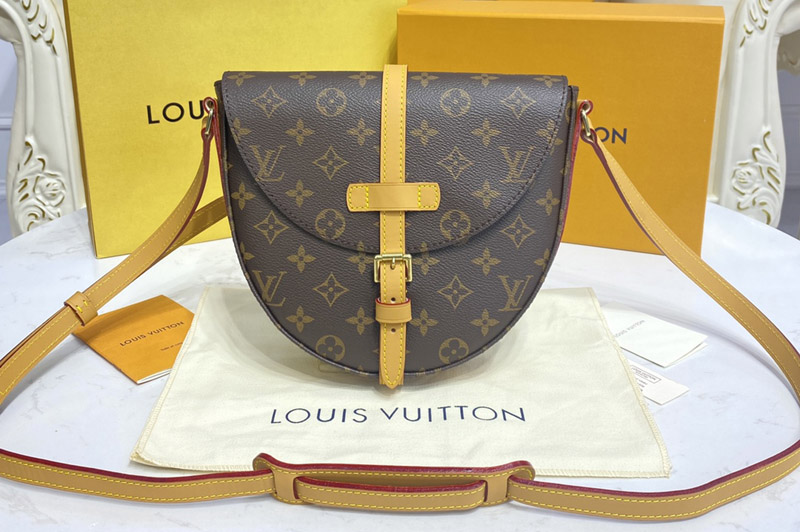 Louis Vuitton M51233 LV Monogram Chantilly MM Shoulder Bag in Monogram canvas