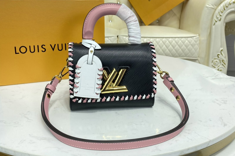 Louis Vuitton M57537 LV Twist PM Bag in Black Epi Leather