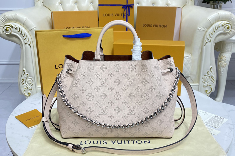 Louis Vuitton M59203 LV Bella Tote Bag in Beige Mahina calf leather
