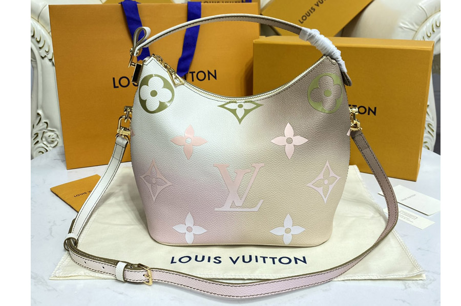 Louis Vuitton M59861 LV Marshmallow PM handbag in Sunset Kaki Monogram Canvas