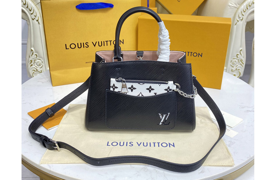 Louis Vuitton M59952 LV Marelle Tote BB bag in Black Epi leather