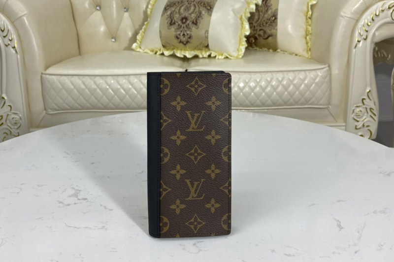 Louis Vuitton M69410 LV Brazza wallet in Monogram Macassar coated canvas and cowhide leather