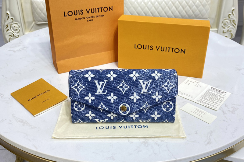 Louis Vuitton M81183 LV Micro Pochette Accessoires in Navy Blue Monogram jacquard denim